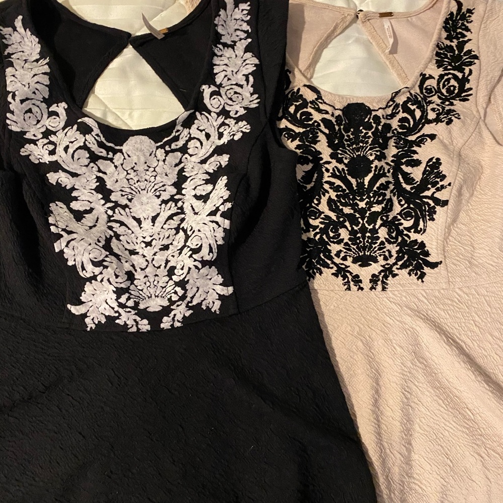Lot of women’s free people embroidered peplum tops
